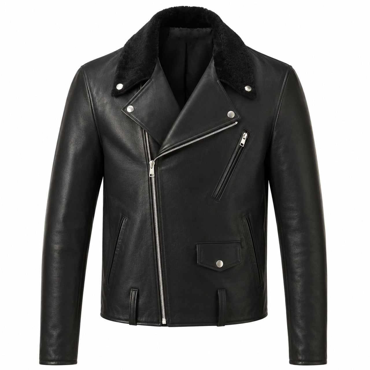 TAILORED LEATHER MOTO JACKET