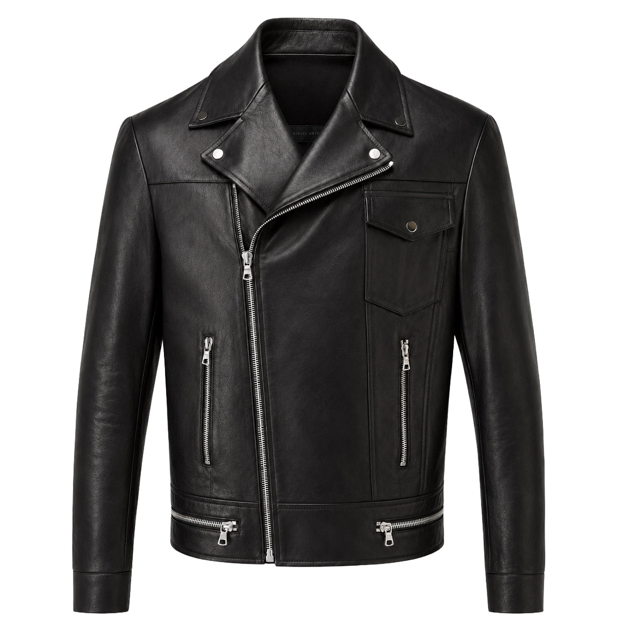 TAILORED LEATHER BIKER JACKET