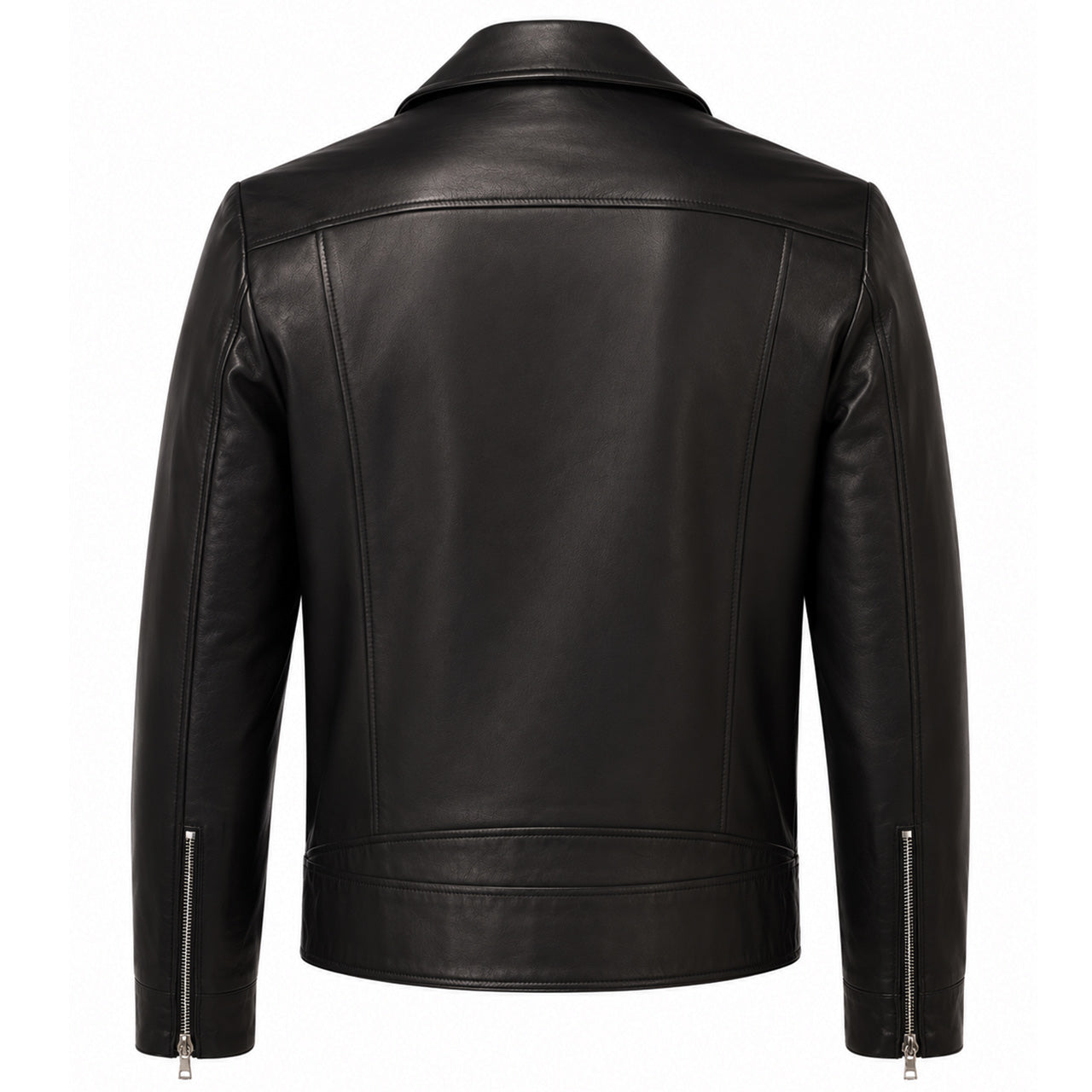 TAILORED LEATHER BIKER JACKET