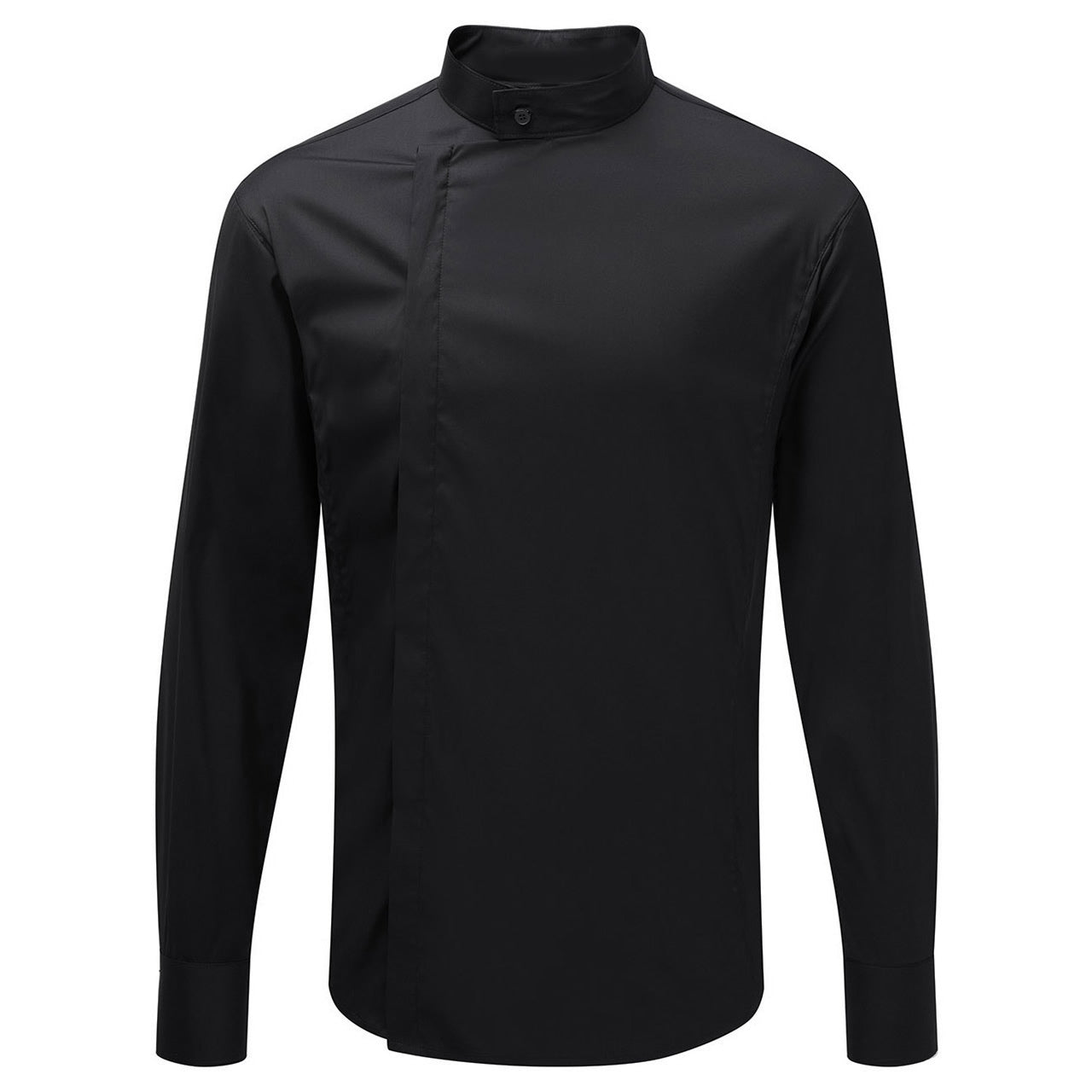 MANDARIN COLLAR TAILORED SHIRT