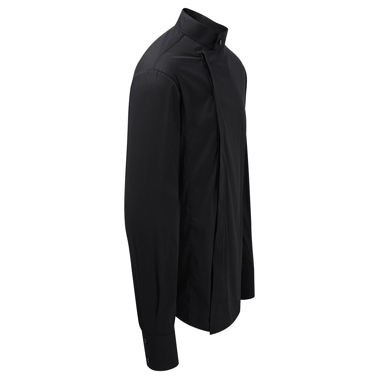 MANDARIN COLLAR TAILORED SHIRT