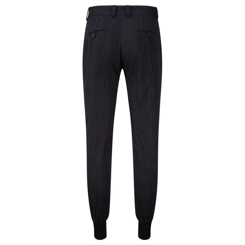 RIB ANKLE TAILORED TROUSERS