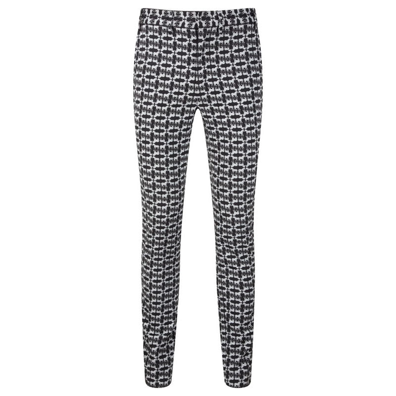 JACQUARD ZEBRA TROUSERS