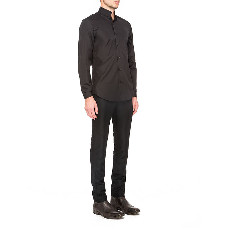 MANDARIN COLLAR - BLK