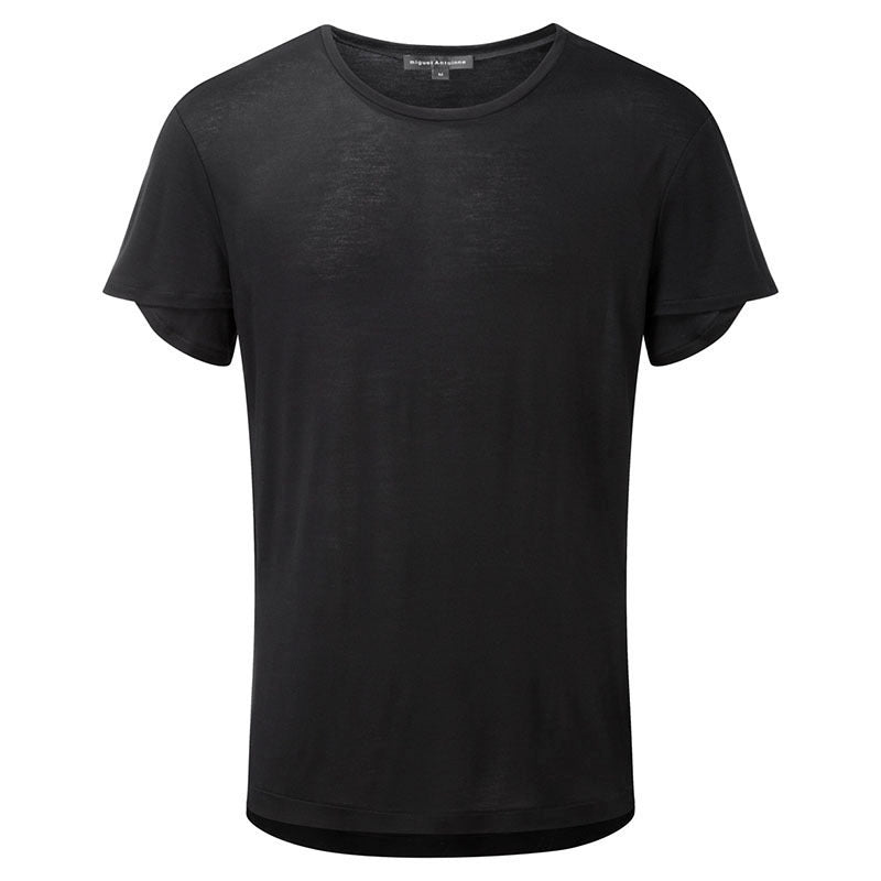 DBL CAP SLEEVE SIDE VENT TEE