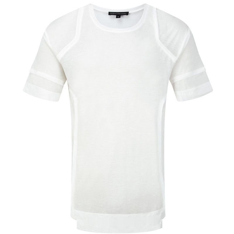 SYMMETRICAL T-SHIRT, WHITE