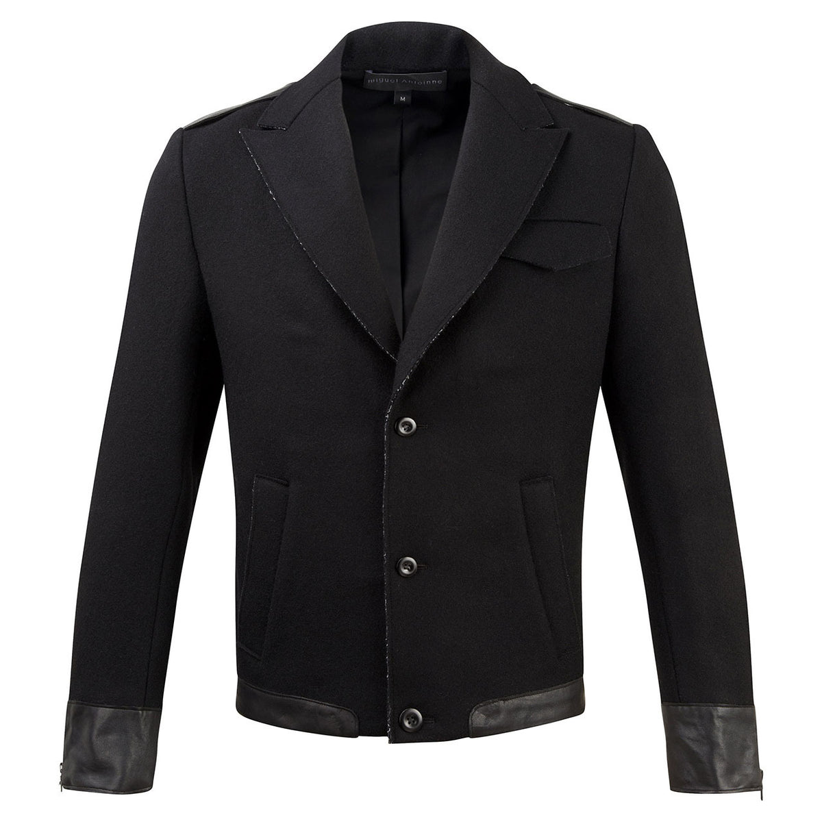 WOOL + LEATHER SPORT JACKET