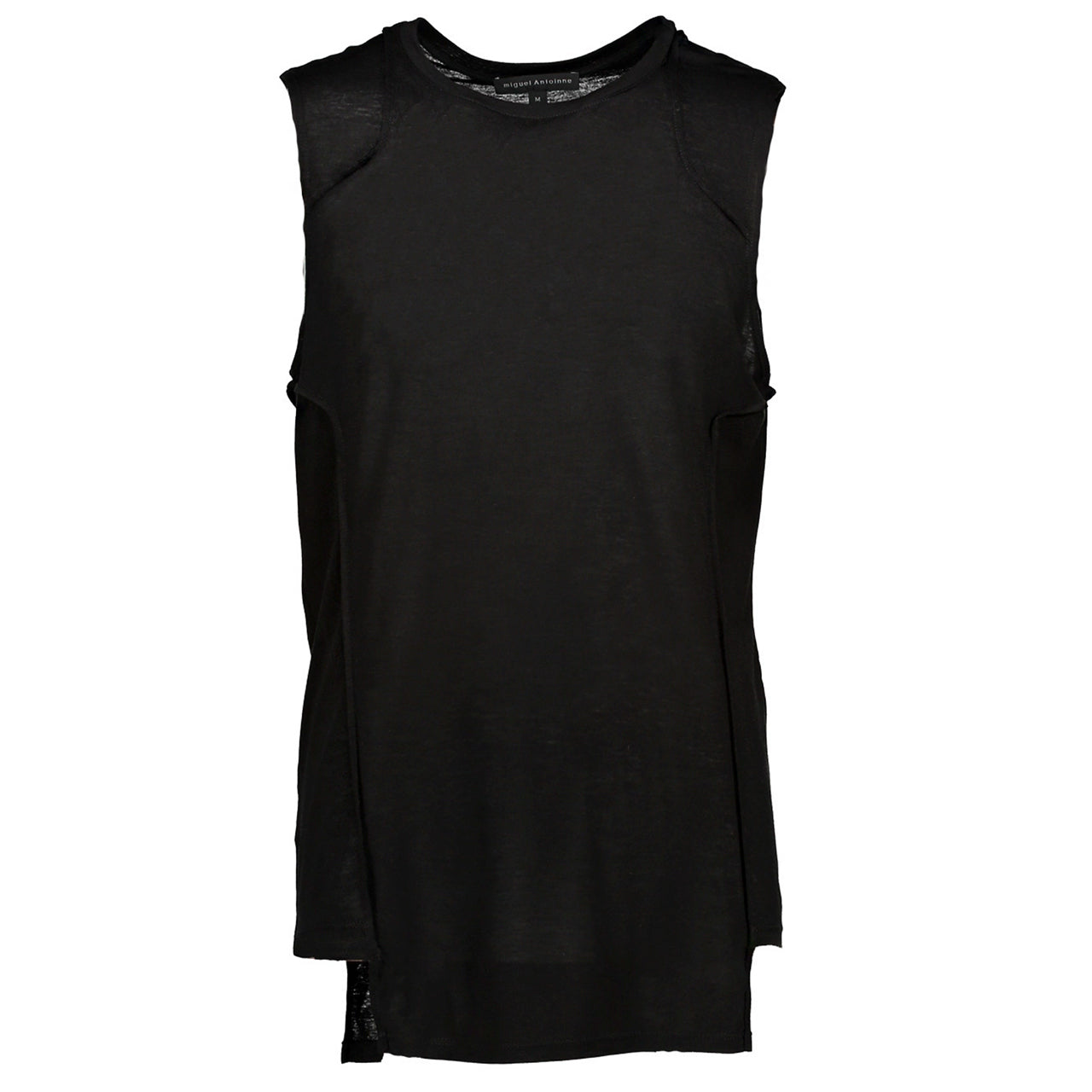 INVERTED SLEEVELESS T-SHIRT