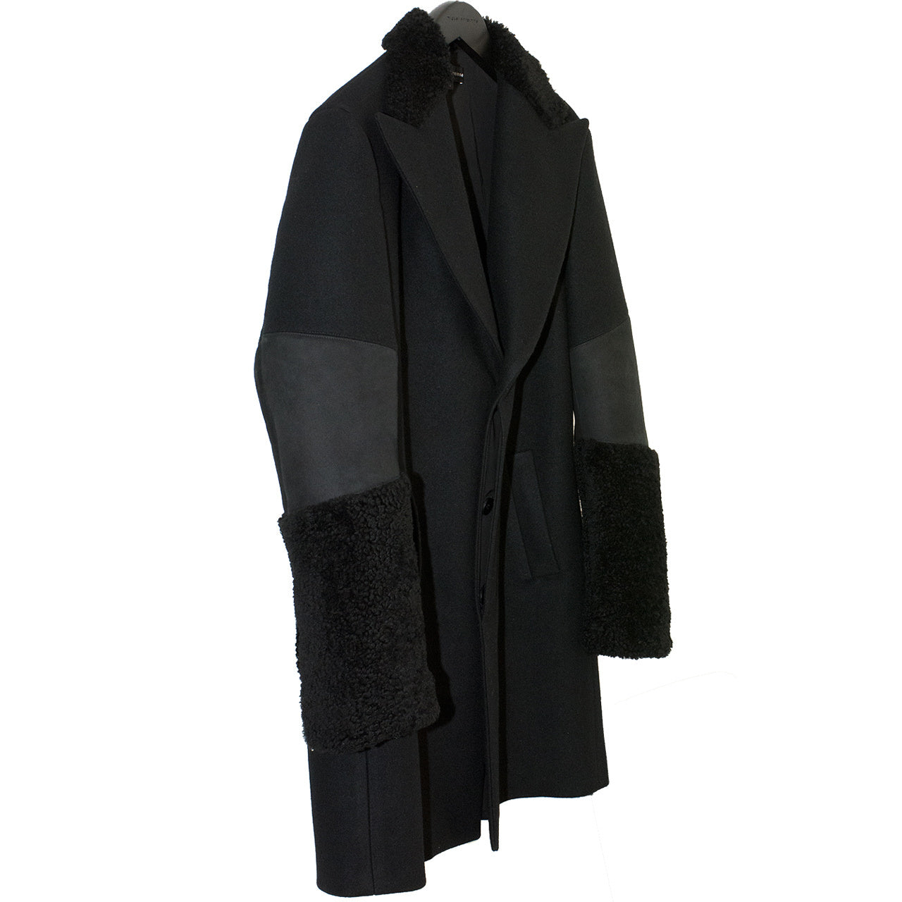 WOOL SHEARLING COAT