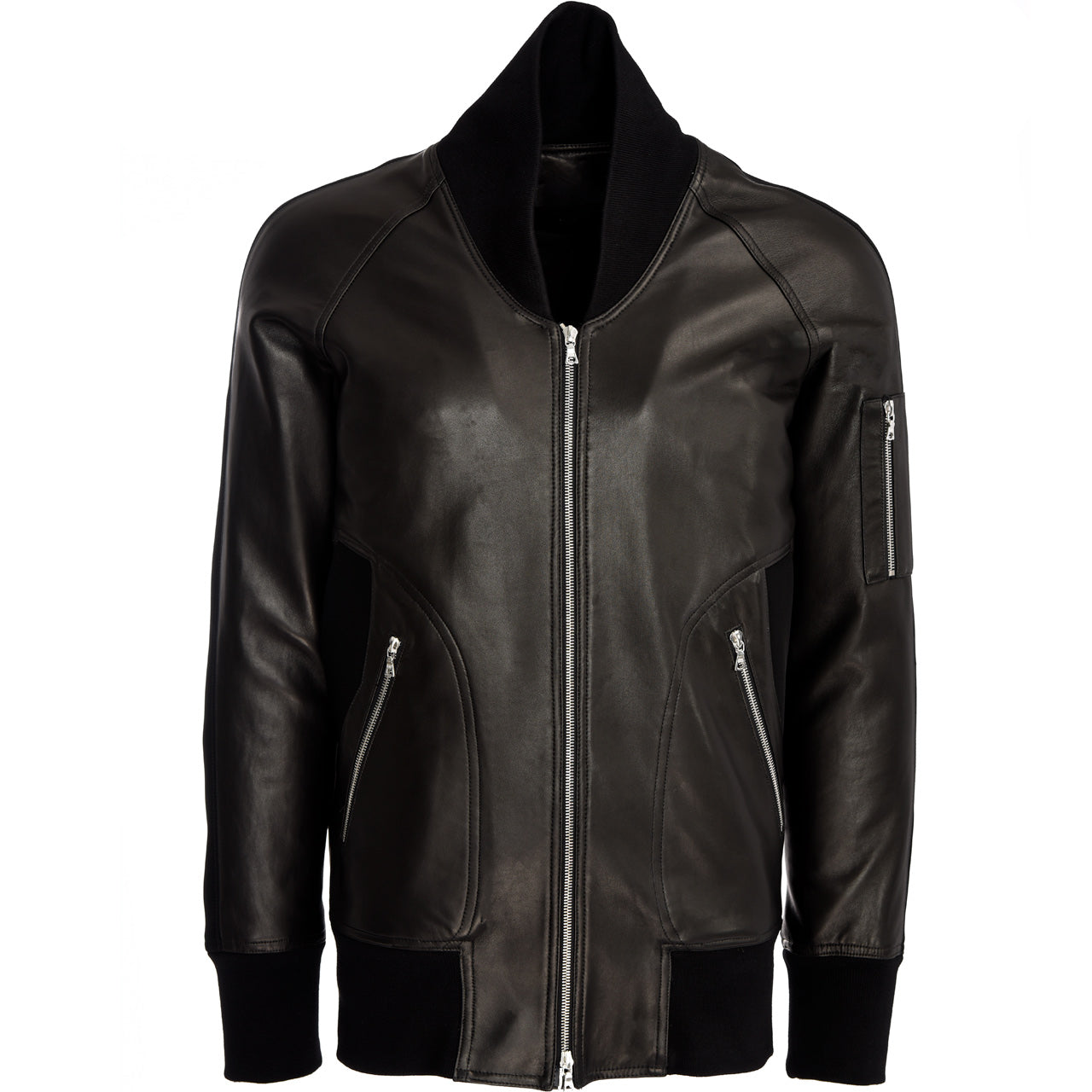 LEATHER BASEBALL JACKET