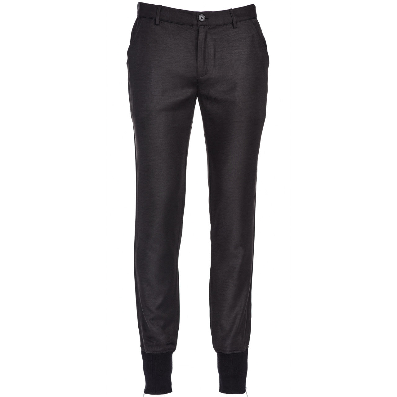 RIBBED ANKLE TROUSER