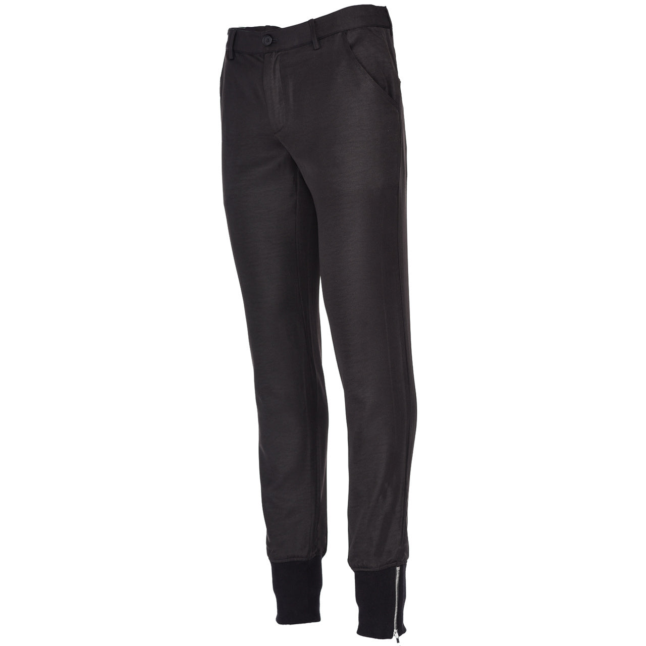 RIBBED ANKLE TROUSER