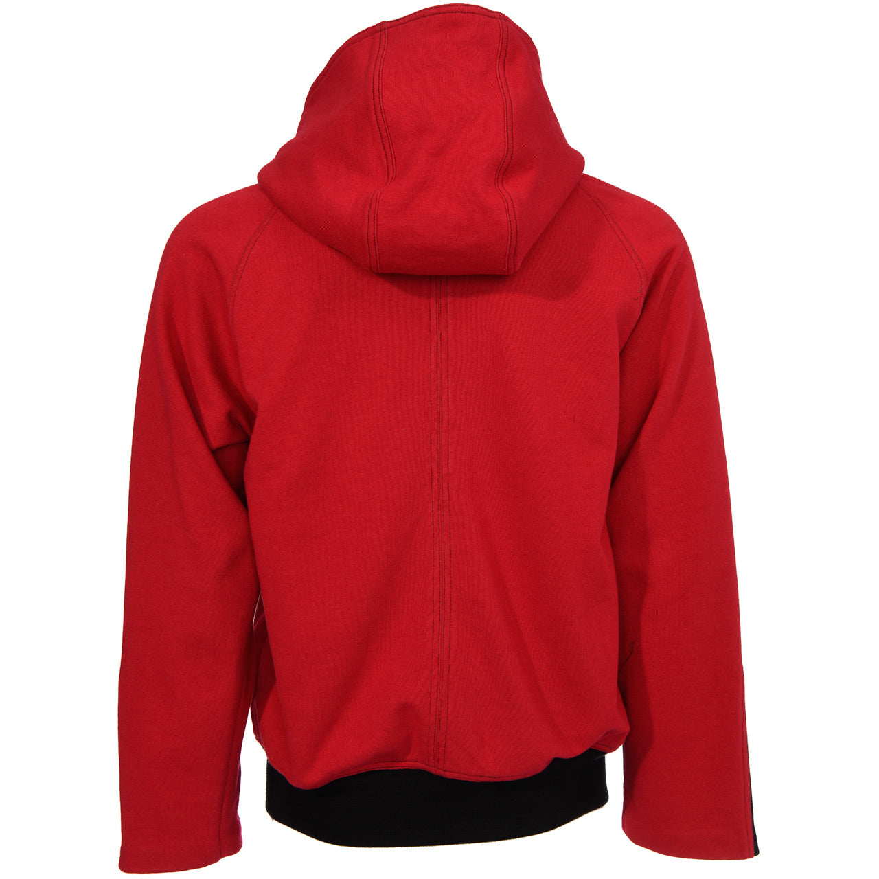 MOCK NECK HOODIE, RED