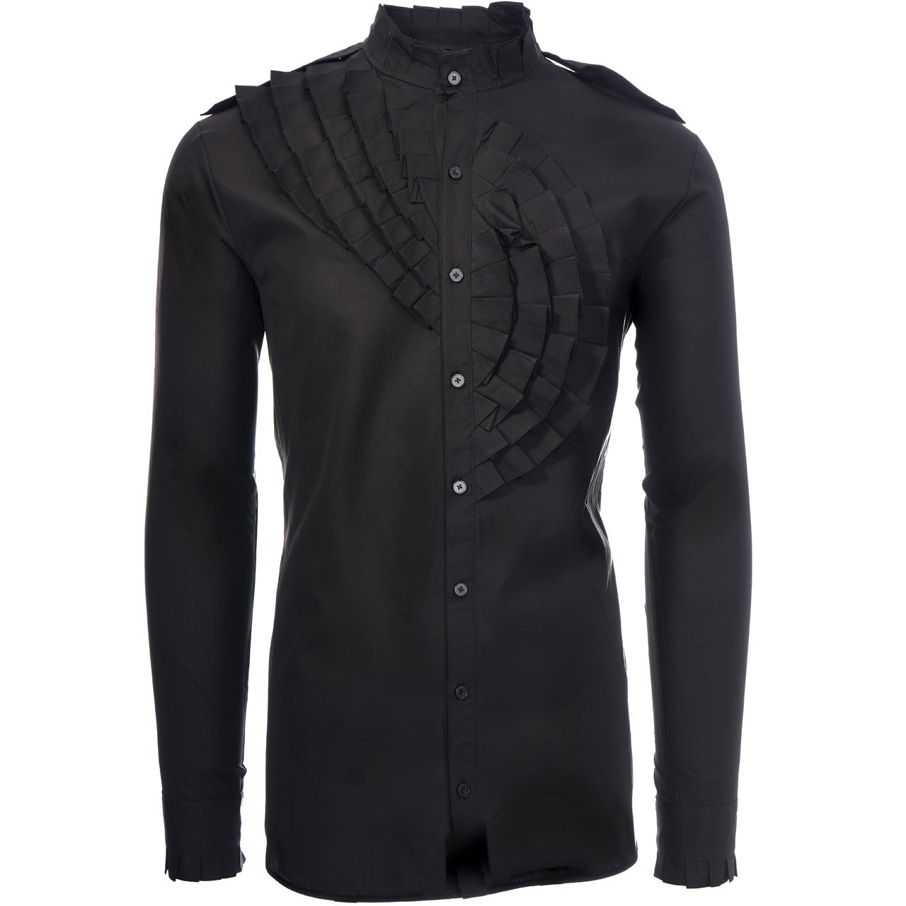 mens ruffle dress shirt Ruffle Formal Shirt