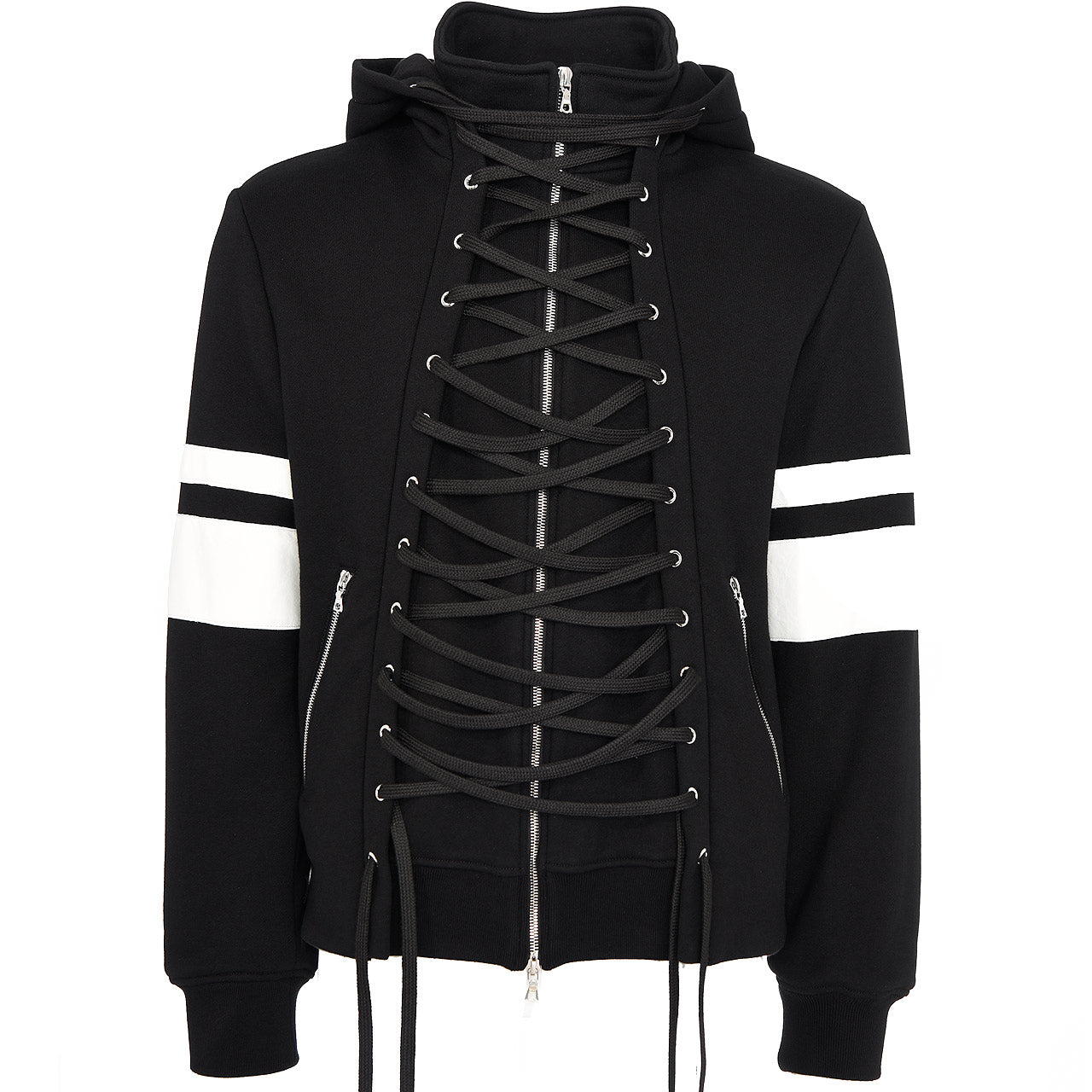 LACED SWEAT HOODIE