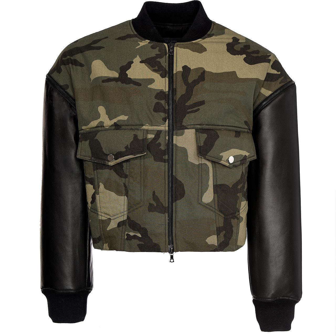 ZIP OFF SLEEVES CAMOUFLAGE JACKET