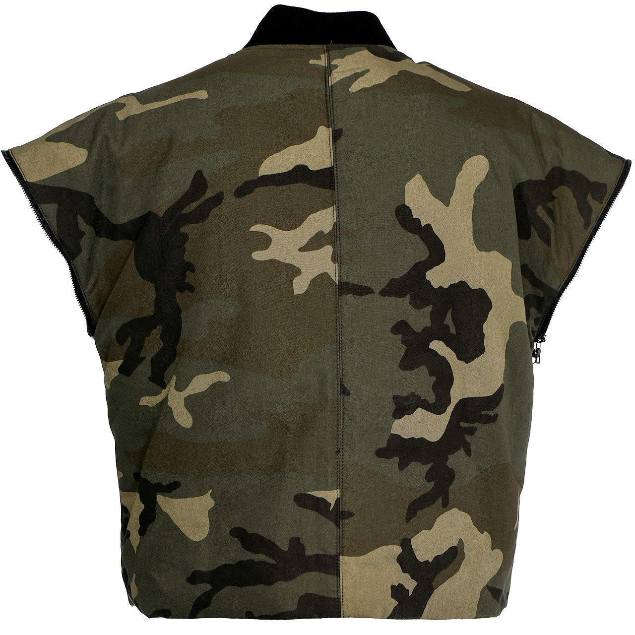 ZIP OFF SLEEVES CAMOUFLAGE JACKET