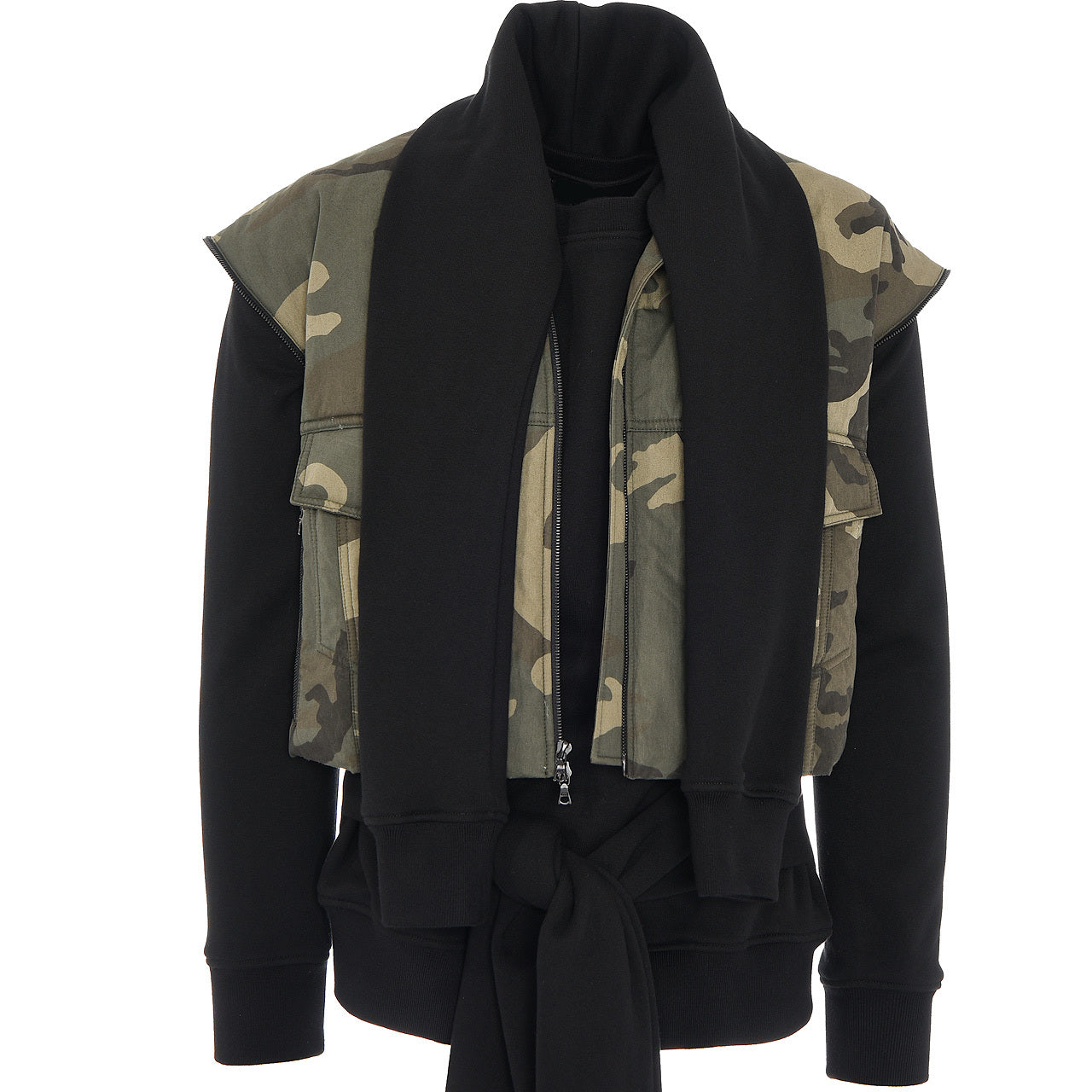 LAYERED CATERPILLAR CAMOUFLAGE VEST