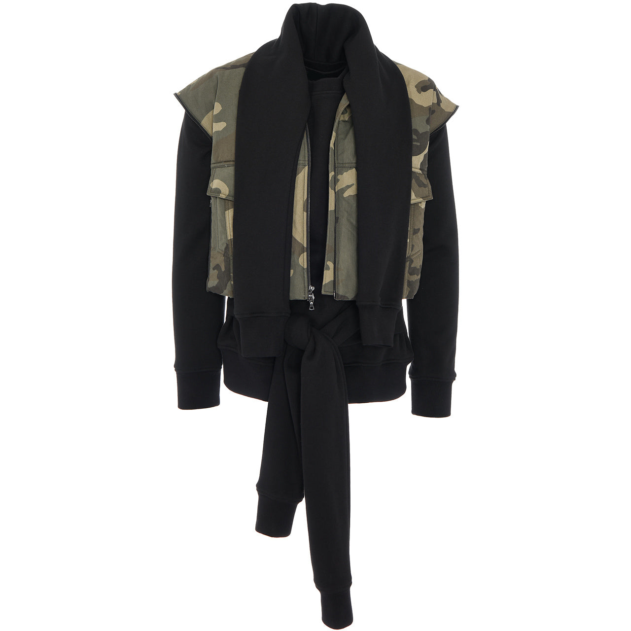 LAYERED CATERPILLAR CAMOUFLAGE VEST