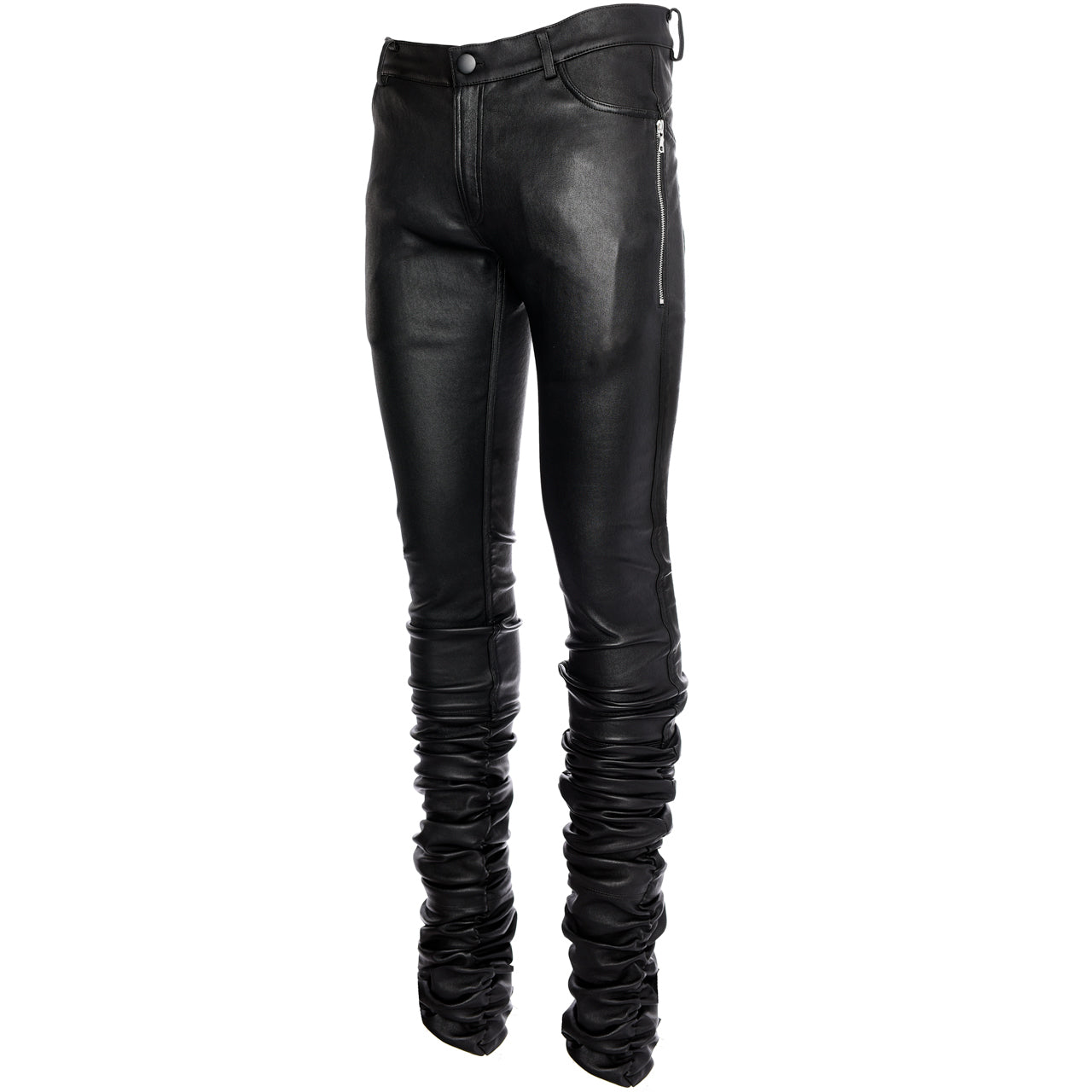 72" Inseam STRETCH LEATHER JEANS