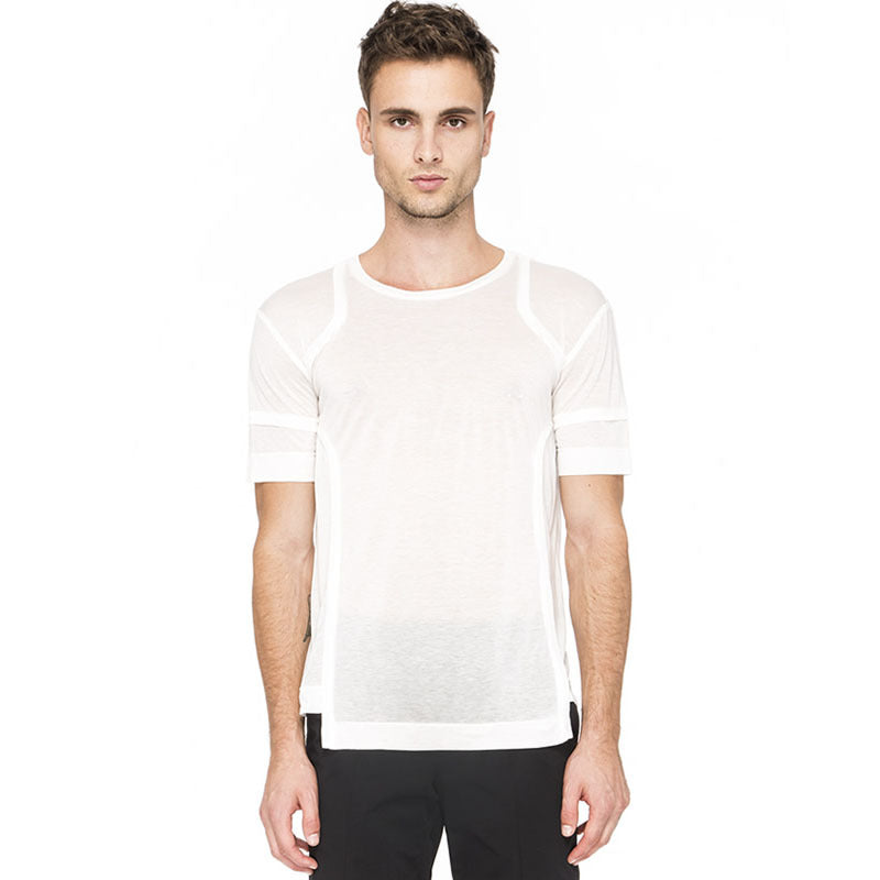 SYMMETRICAL T-SHIRT, WHITE