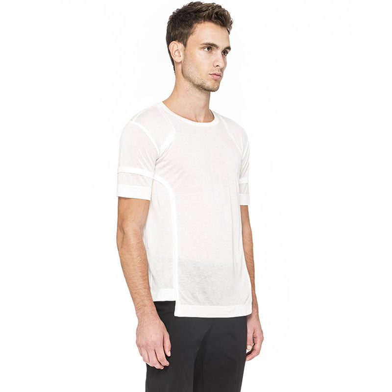 SYMMETRICAL T-SHIRT, WHITE