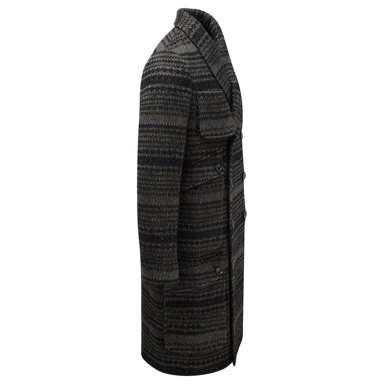 WOOL KNIT CARGO COAT