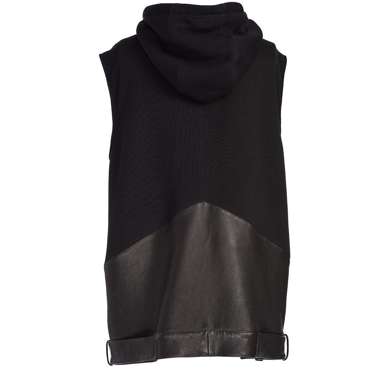 SLEEVELESS BIKER SWEATSHIRT HOODIE