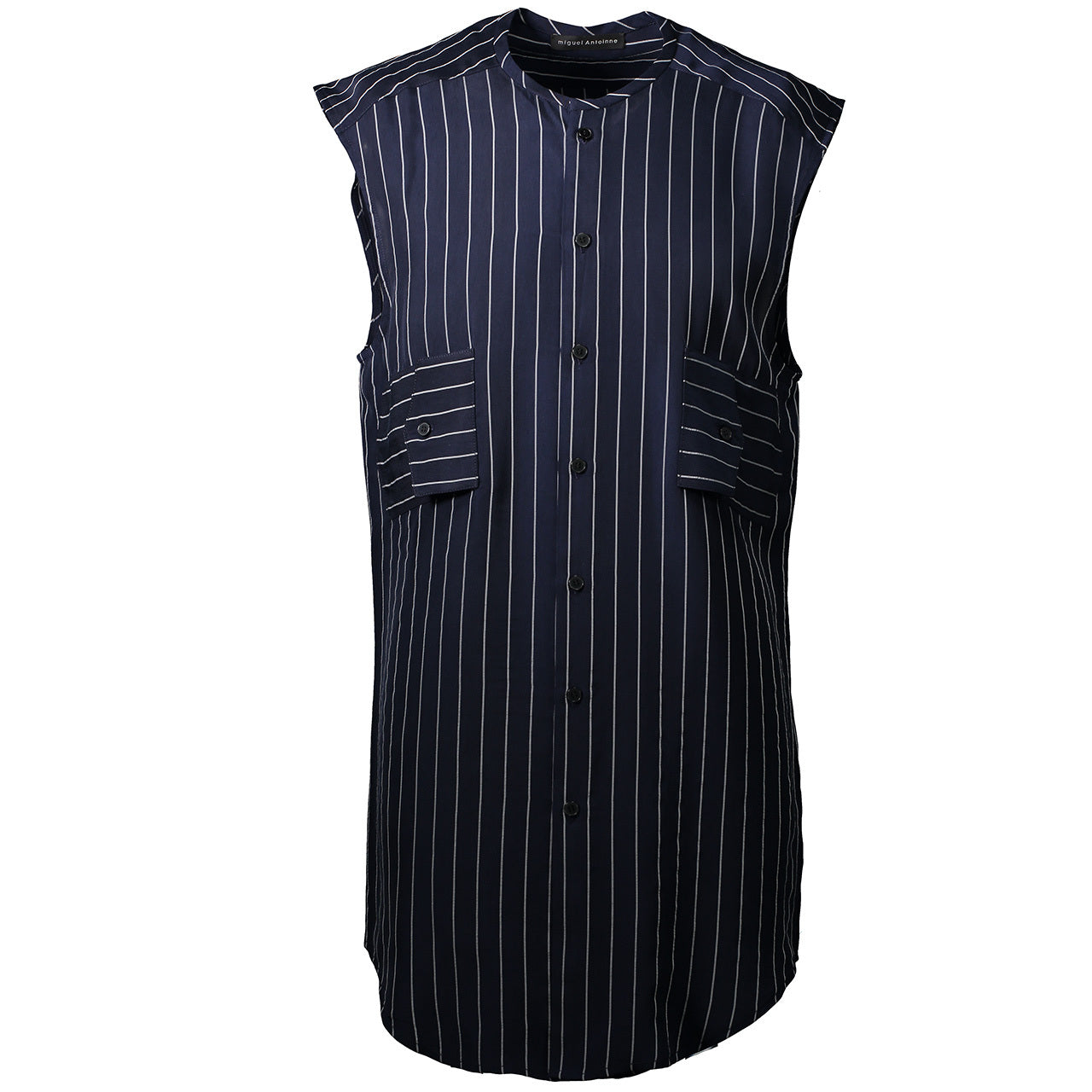 SLEEVELESS, STRIPE LOUNGE SHIRT
