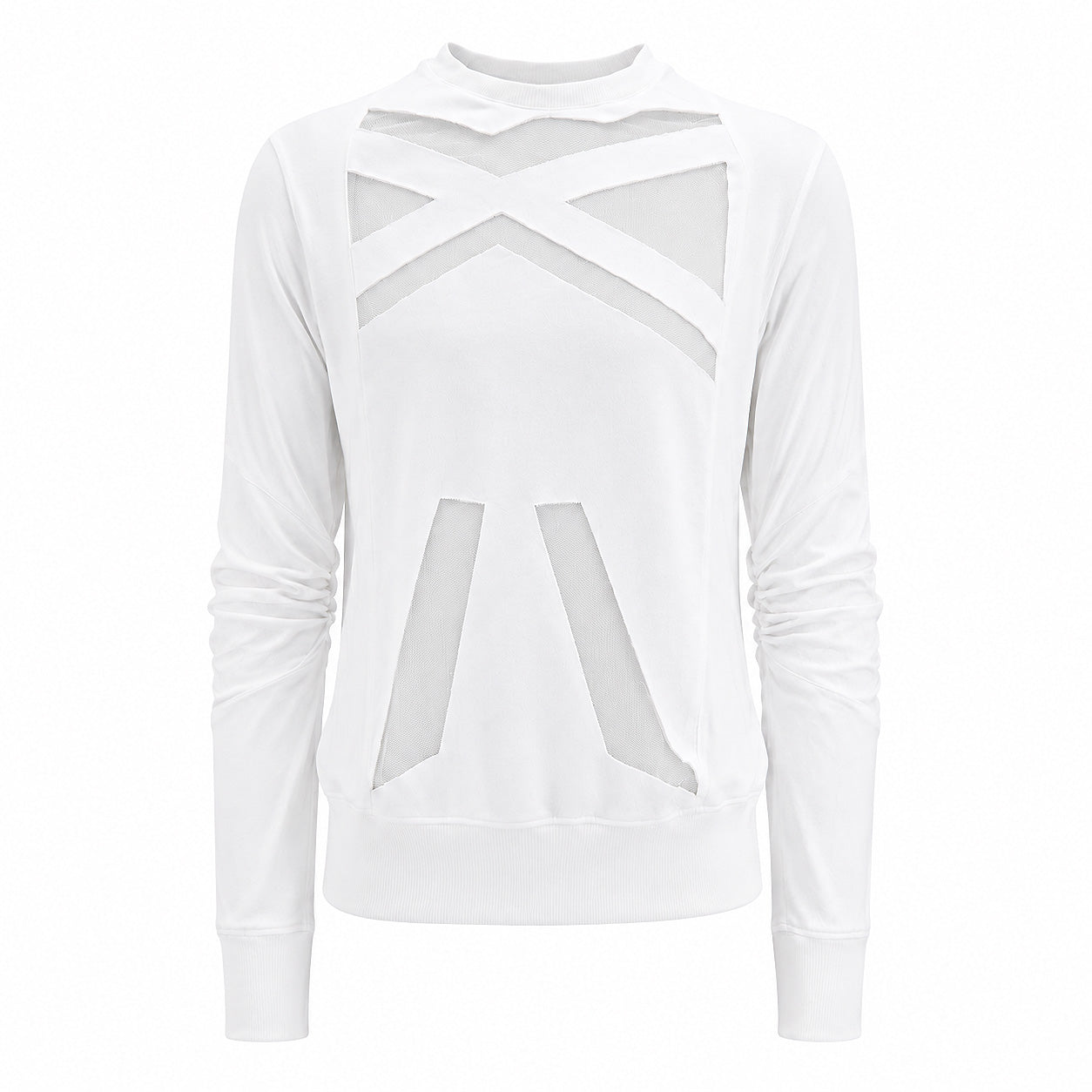 SHIRRED SLEEVES SWEATSHIRT-HOODIE (Copy)