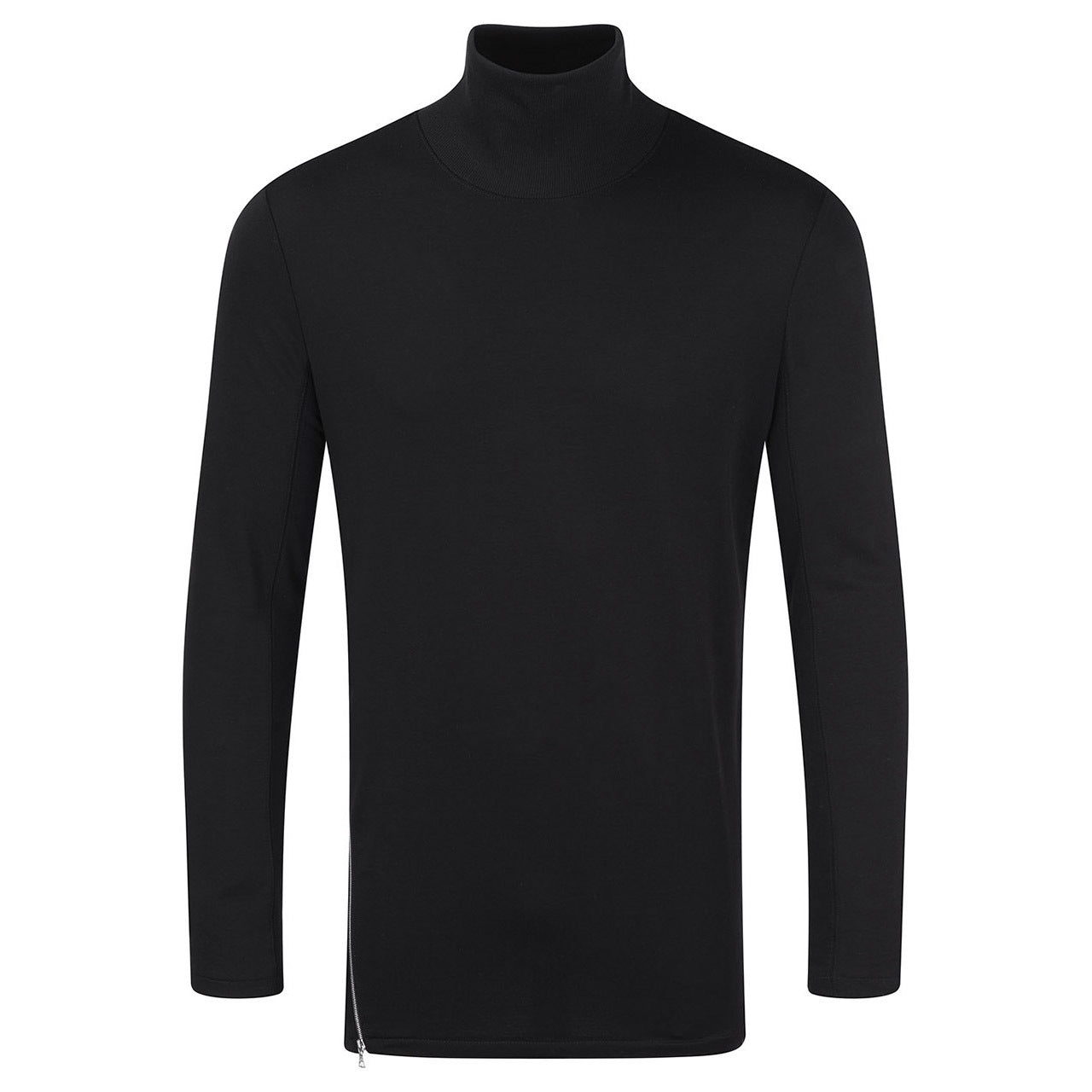 SIDE ZIP TURTLENECK