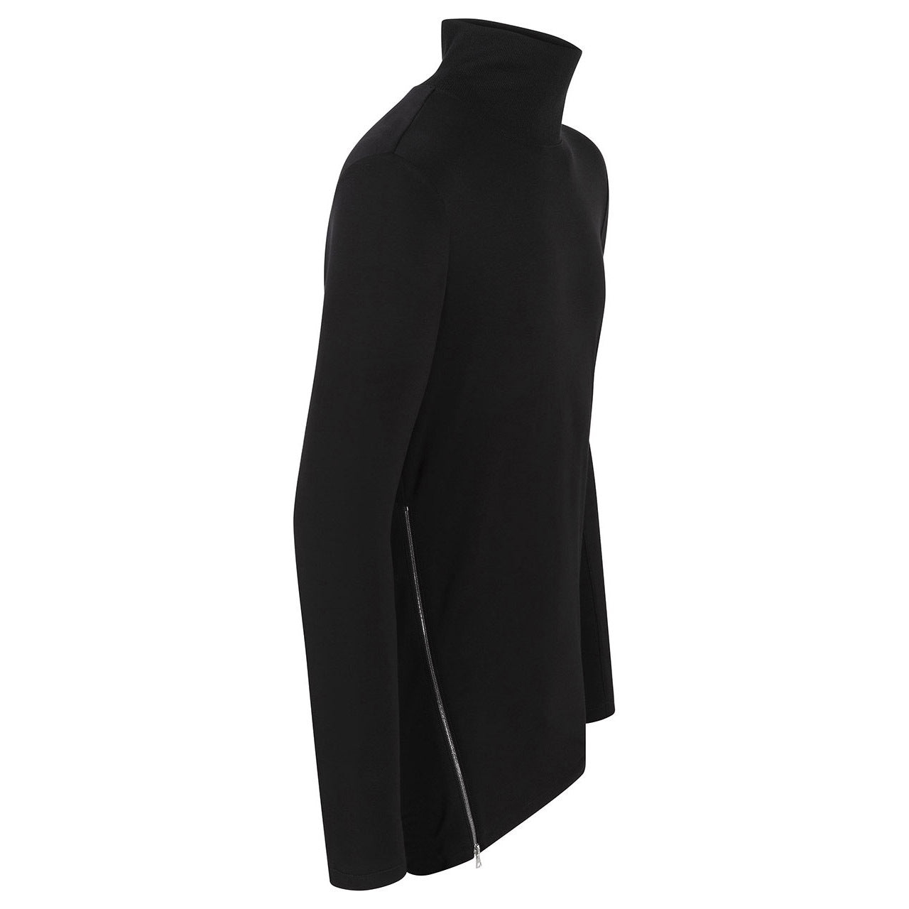 SIDE ZIP TURTLENECK