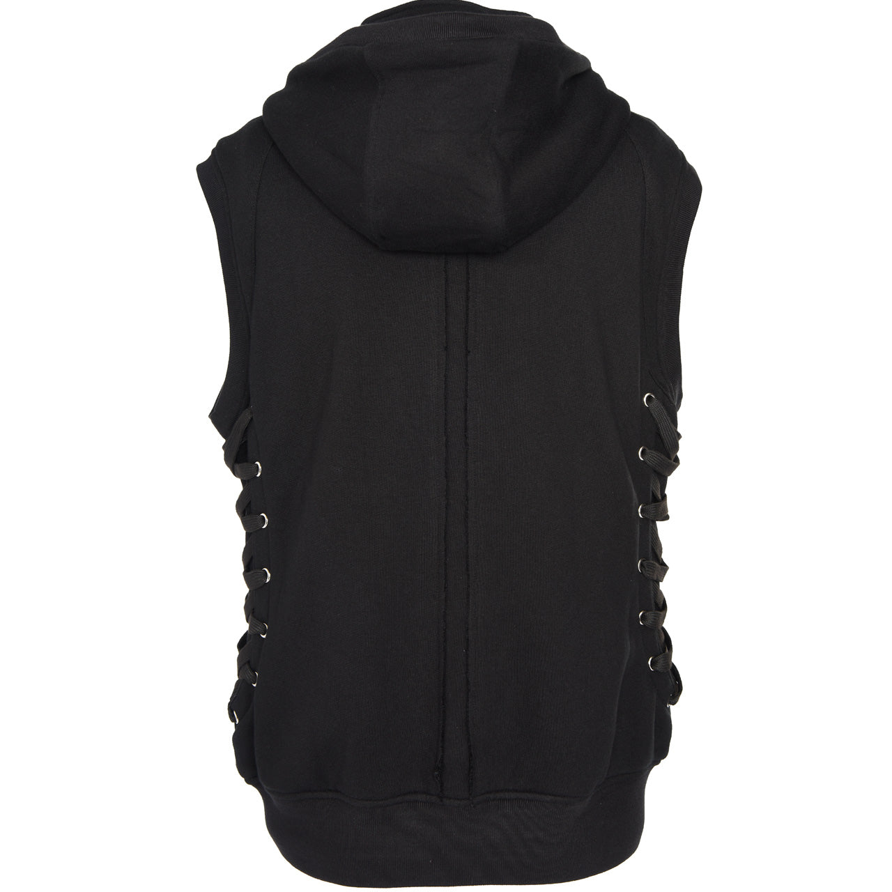 SLEEVELESS BIKER HOODIE