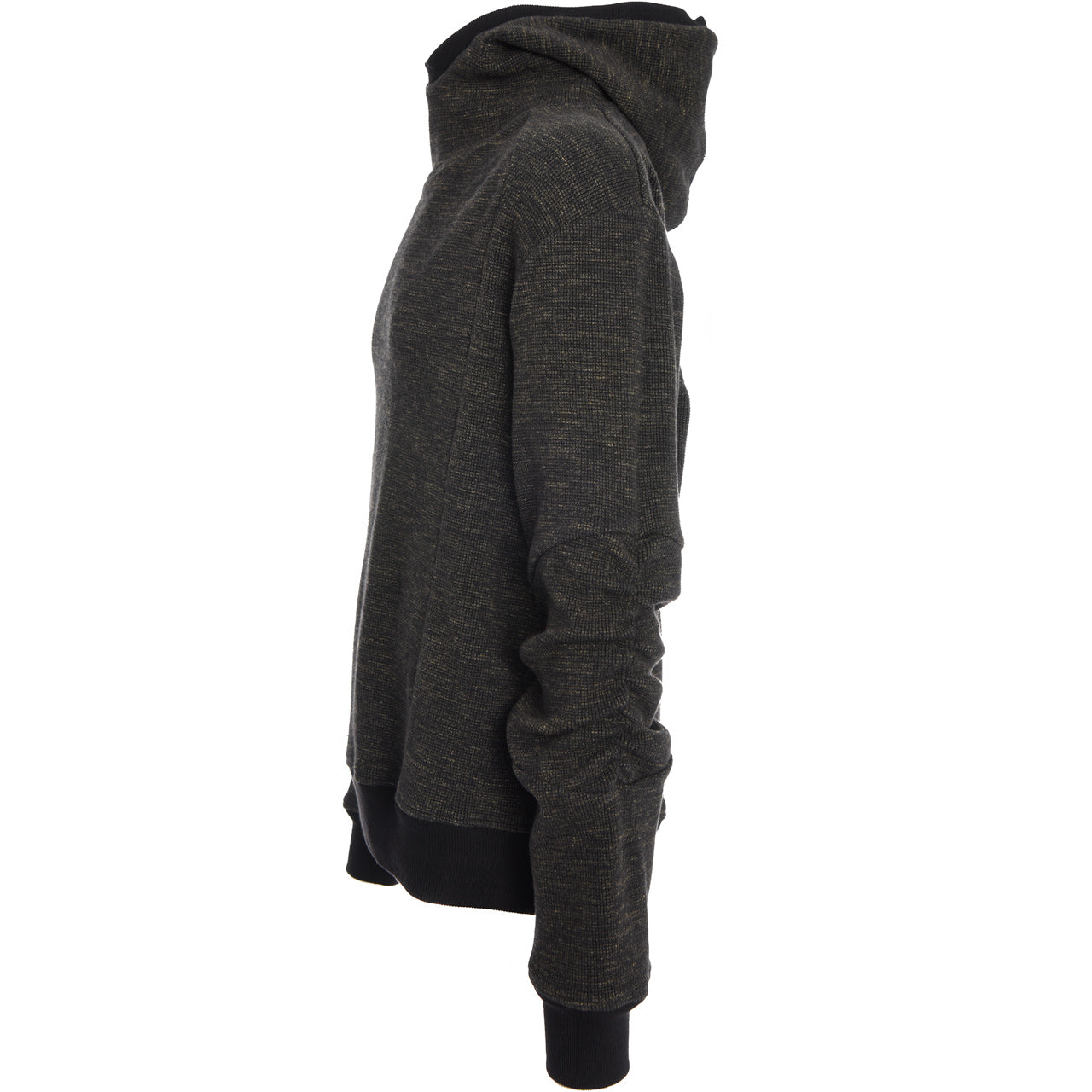 SHIRRED SLEEVES SWEATSHIRT-HOODIE