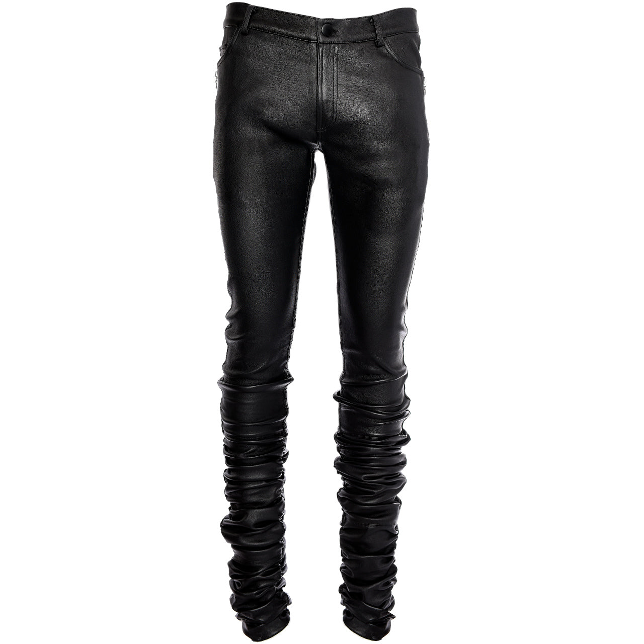 72" Inseam STRETCH LEATHER JEANS