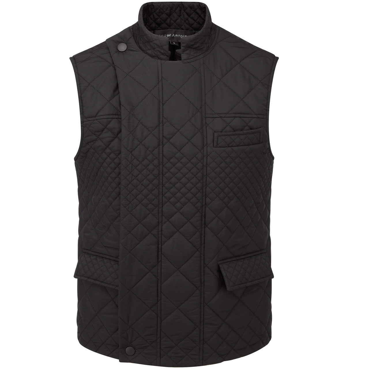 QUILTED BIKER VEST