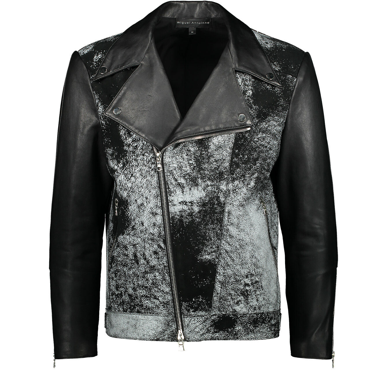 REVERSE WASH, LEATHER JACKET