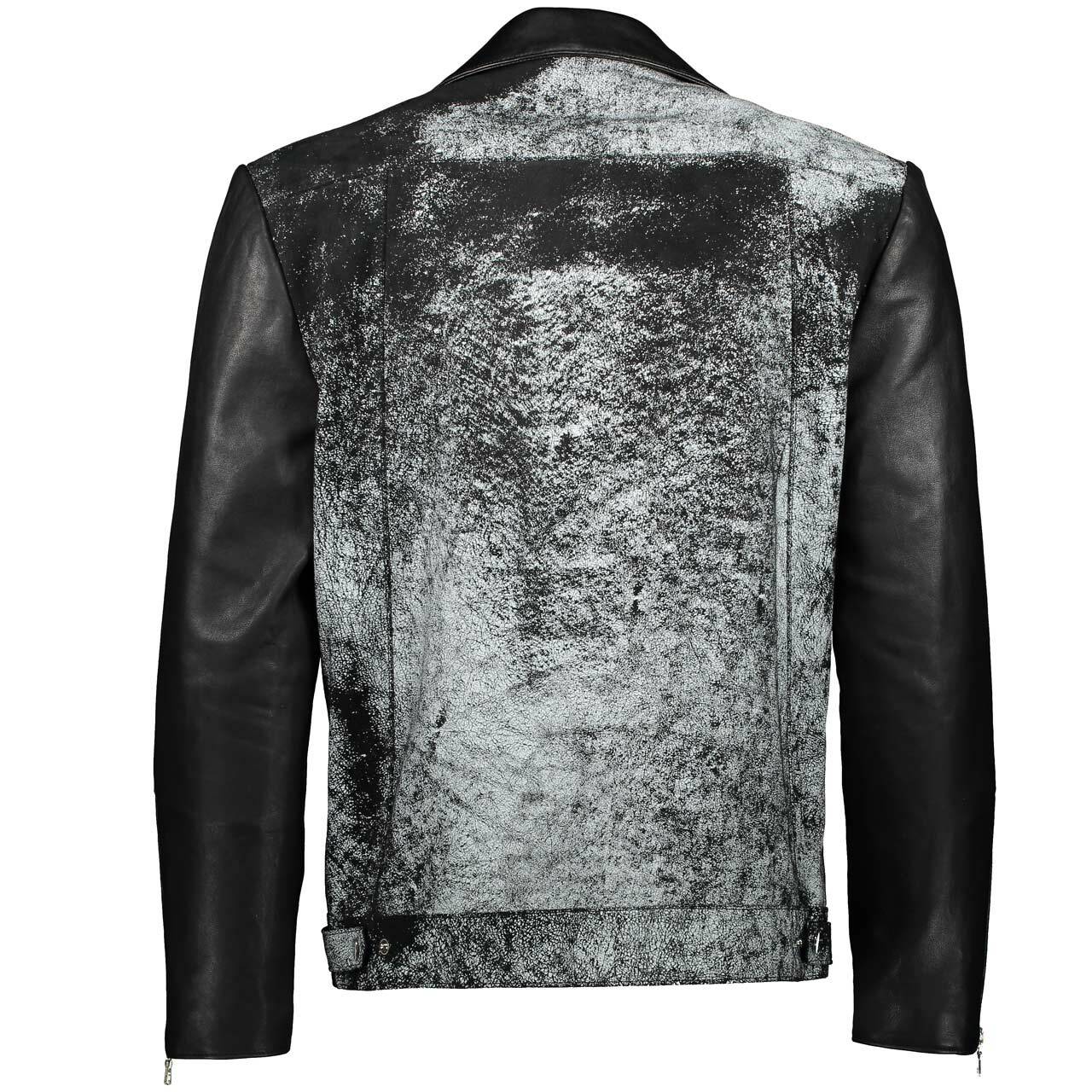 REVERSE WASH, LEATHER JACKET