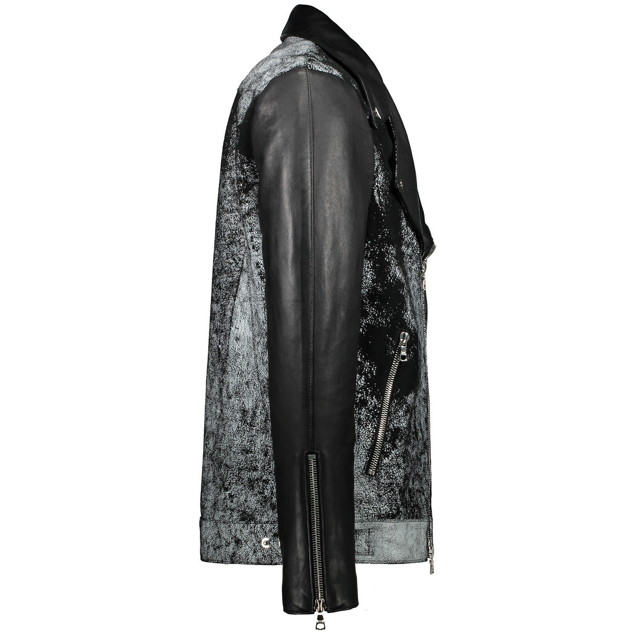 REVERSE WASH, LEATHER JACKET
