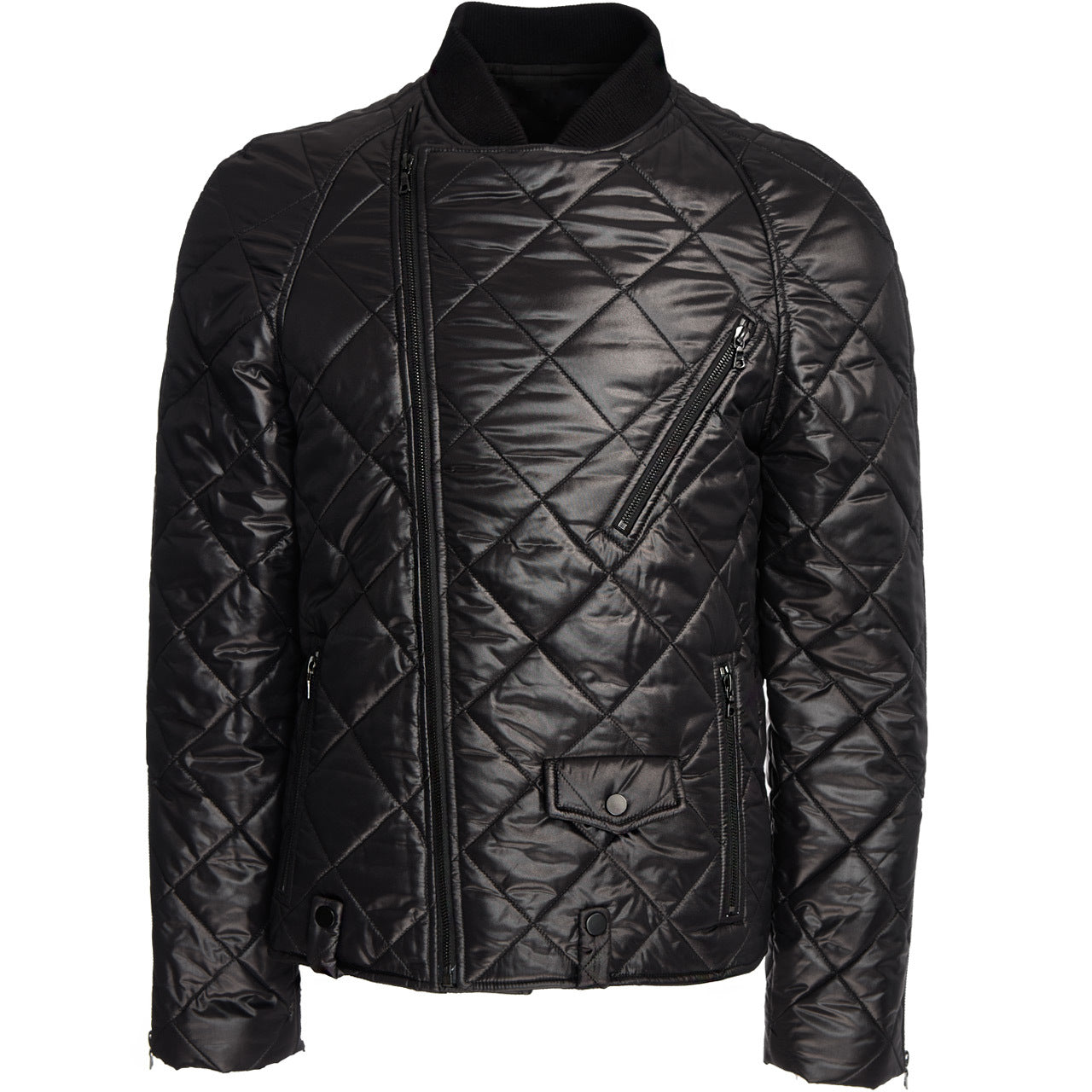 QUILTED BIKER JACKET